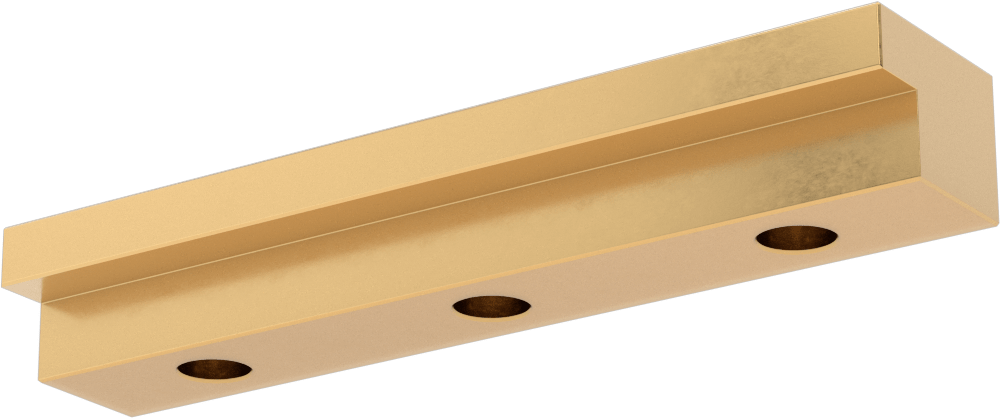 Gib, L-Şekilli Ray, 1,25" Genişlik, 6 inç Uzunluk