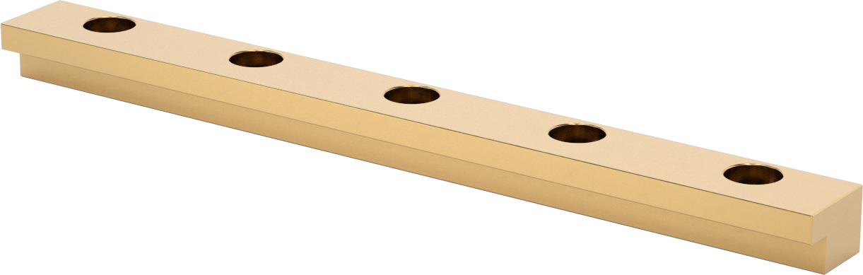 Gib, L-Şekilli Ray, 1,25" Genişlik, 12,5" Uzunluk