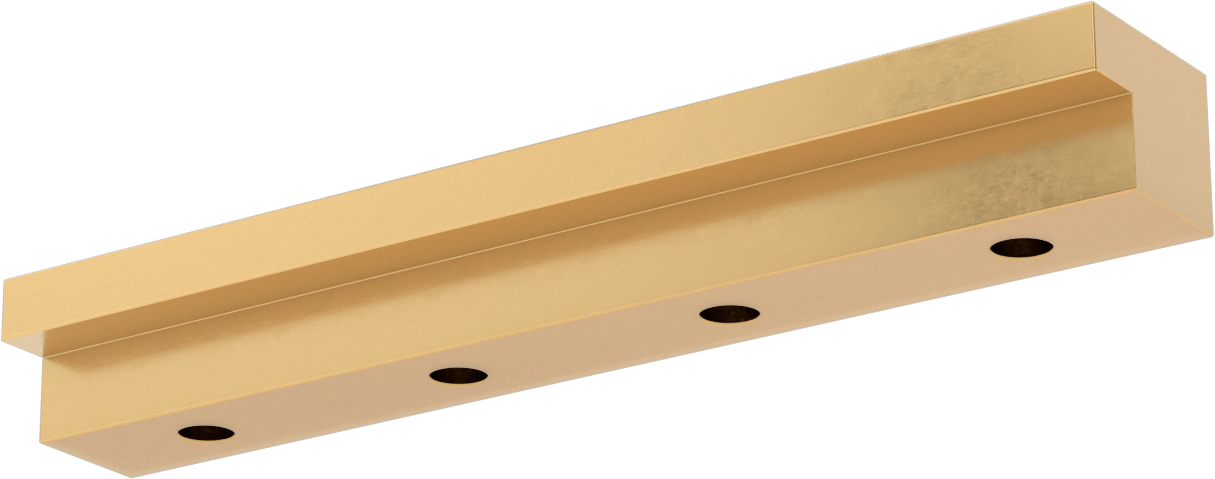 Gib, L-Şekilli Ray, 2 inç Genişlik, 12" Uzunluk