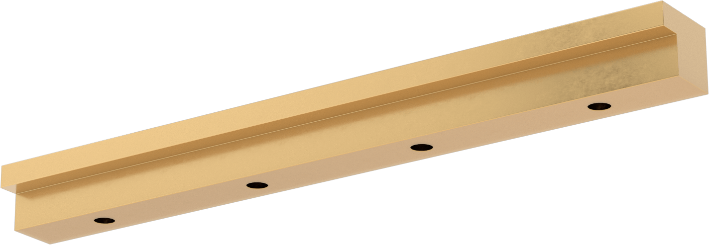 Gib, L-Şekilli Ray, 2,5" Genişlik, 24 inç Uzunluk