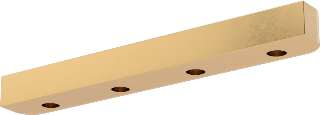 Gib, Kare Ray, 1" Genişlik, 8" Uzunluk