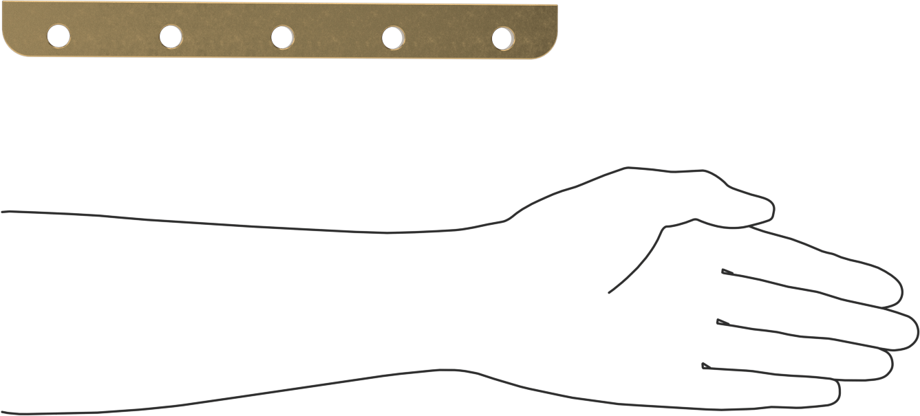 Gib, Kare Ray, 1" Genişlik, 10" Uzunluk