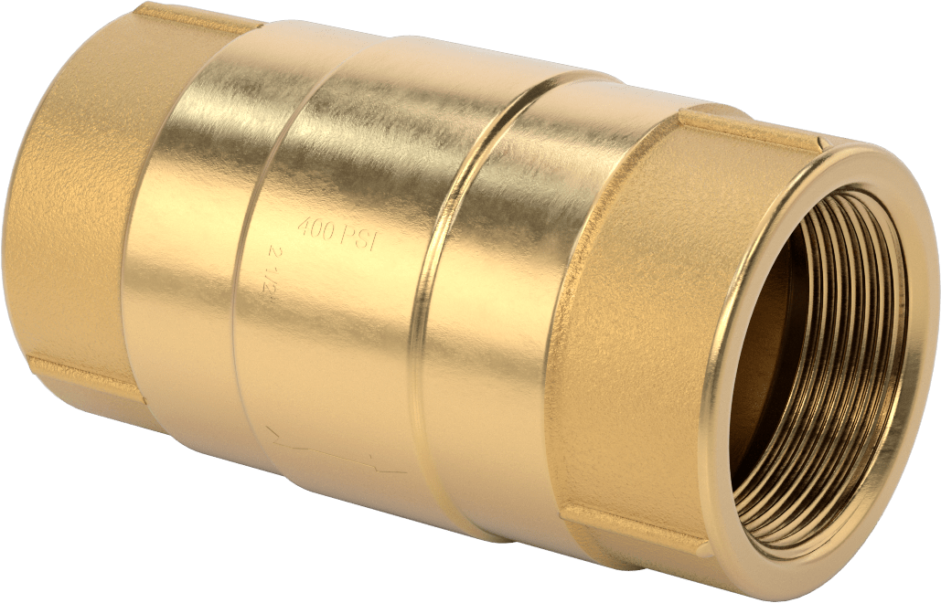 Yüksek Sıcaklık Dişli Çek Valf, Bronz Gövde, 2-1/2 NPT Dişi