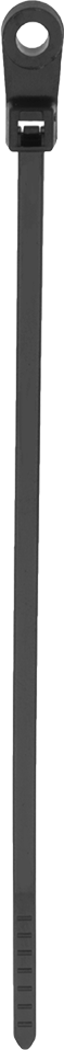 Vidalı Montaj Kablo Bağları, Dar, 4-1/2" Uzunluk, Siyah