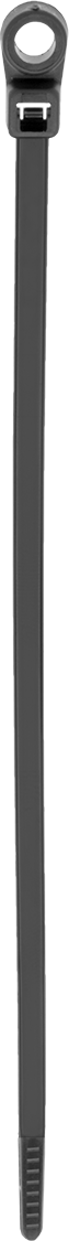 Vidalı Montaj Kablo Bağları, Standart, 6-1/2" Uzunluk, Siyah