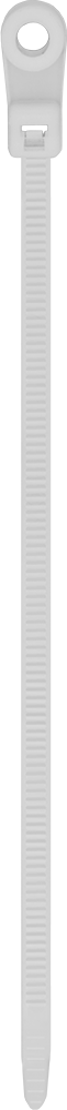 Vidalı Montaj Kablo Bağları, Dar, 4-1/2" Uzunluk, Krem