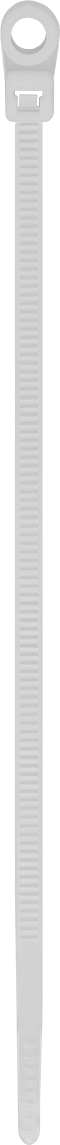 Vidalı Montaj Kablo Bağları, Standart, 6-1/2" Uzunluk, Krem