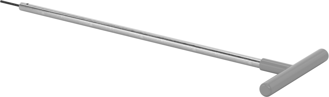 Uzun Uçlu T Saplı Altıgen Anahtar, 5/64" Tahrik Boyutu, 13" Toplam Uzunluk