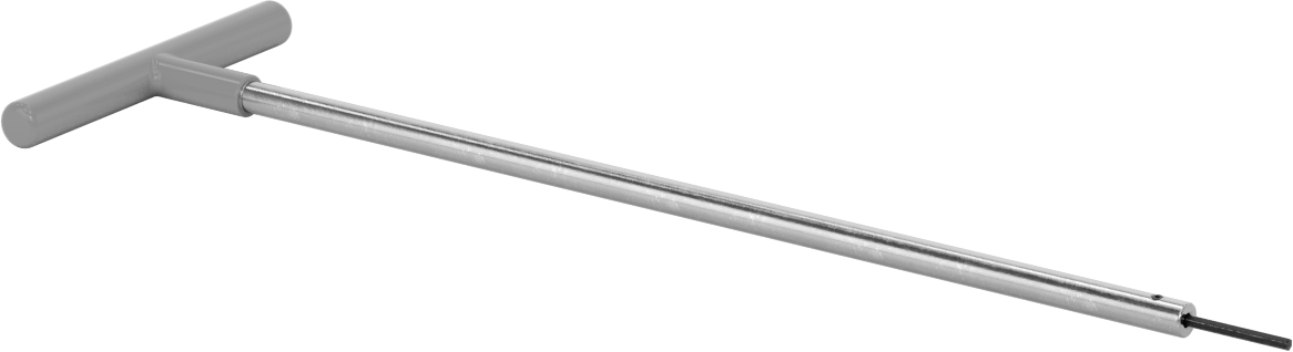 Uzun Uçlu T Saplı Altıgen Anahtar, 3/32" Tahrik Boyutu, 13" Toplam Uzunluk