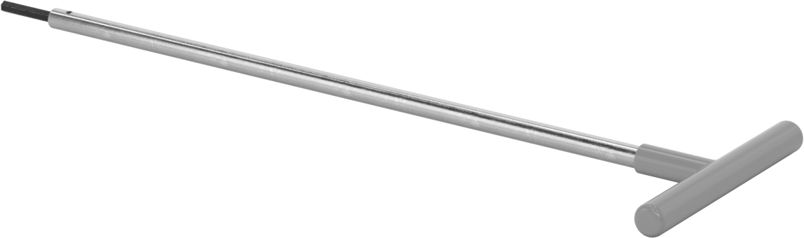 Uzun Uçlu T Saplı Altıgen Anahtar, 5/32" Tahrik Boyutu, 13" Toplam Uzunluk
