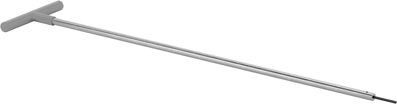Uzun Uçlu T Saplı Altıgen Anahtar, 3/32" Tahrik Boyutu, 19" Toplam Uzunluk