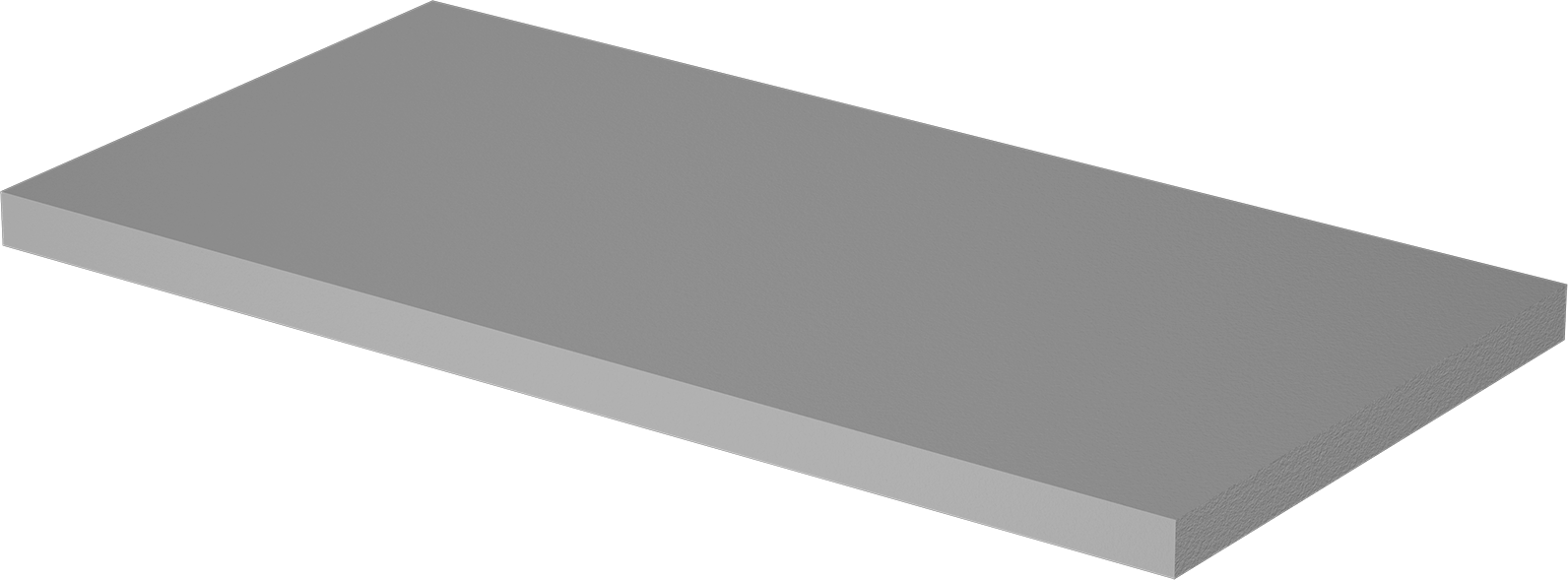 Yüksek Sıcaklık Ultra Yoğun Tungsten Levha, 6" x 12", 1/2" Kalınlık