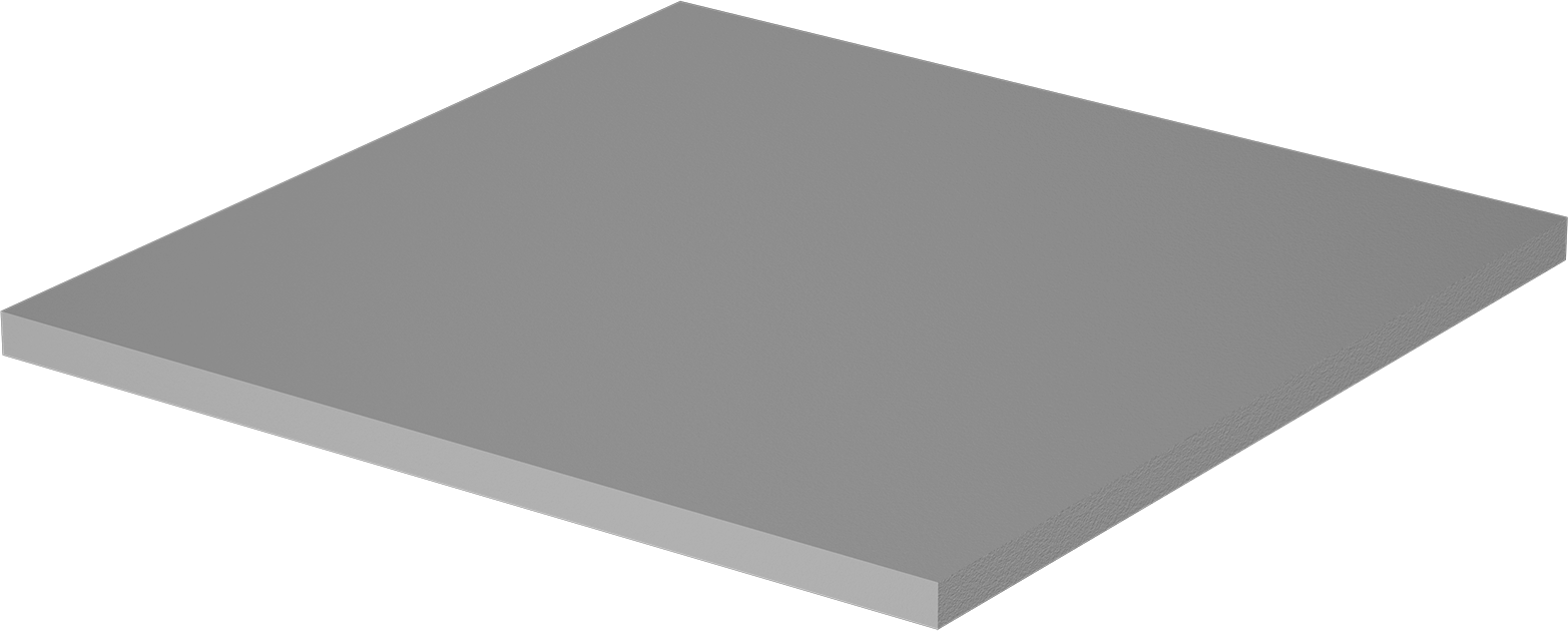 Yüksek Sıcaklık Ultra Yoğun Tungsten Levha, 12" x 12", 1/2" Kalınlık