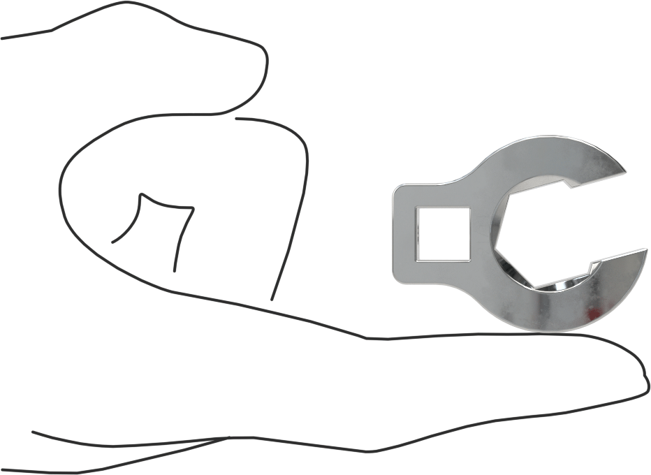 Secure-Grip Anahtar Başlığı, 3/8" Kare Tahrik, 11/16" Tahrik Boyutu, Altıgen Açıklık