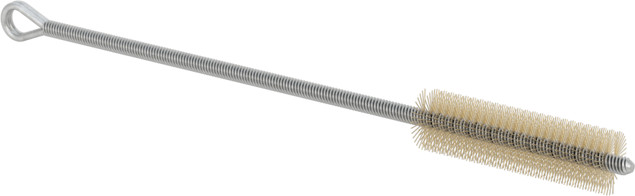 El Tipi Ağır Temizlik ve Çapak Alma Boru Fırçası, Düşük Çizilme Saplı Pirinç, 7/16" Çap, 5-1/2" Toplam Uzunluk