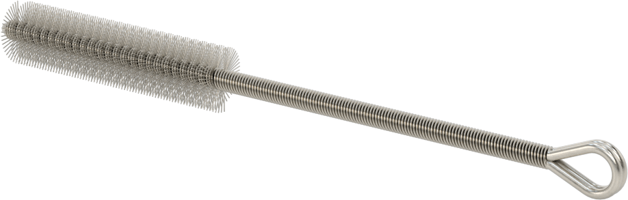 El Tipi Ağır Temizlik ve Çapak Alma Boru Fırçası, Paslanmaz Çelik Saplı Ağır Temizlik, 1/2" Çap, 5-1/2" Toplam Uzunluk