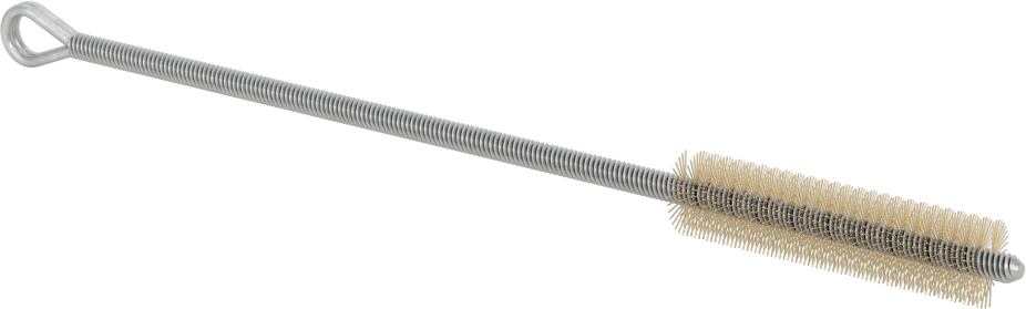El Tipi Ağır Temizlik ve Çapak Alma Boru Fırçası, Düşük Çizilme Saplı Pirinç, 3/8" Çap, 5-1/2" Toplam Uzunluk