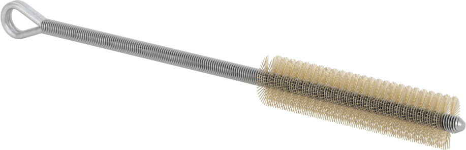 El Tipi Ağır Temizlik ve Çapak Alma Boru Fırçası, Düşük Çizilme Saplı Pirinç, 1/2" Çap, 5-1/2" Toplam Uzunluk