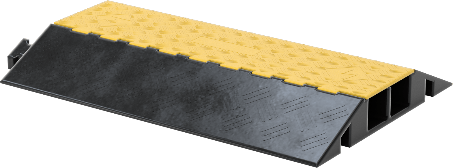 Kilitli Kablo Rampası, Piramit Dokulu, 2 3-1/4“ Genişlik x 3-1/2” Yükseklik Kanalları
