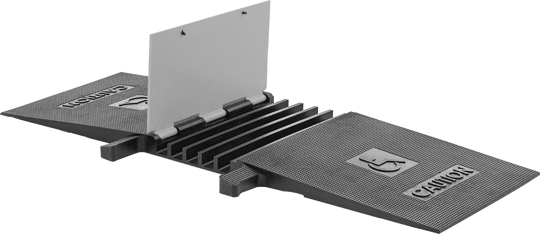 Kilitli Kablo Rampası, ADA Uyumlu Yükseltilmiş Disk, 5 1-3/8" X1-1/4" Channels