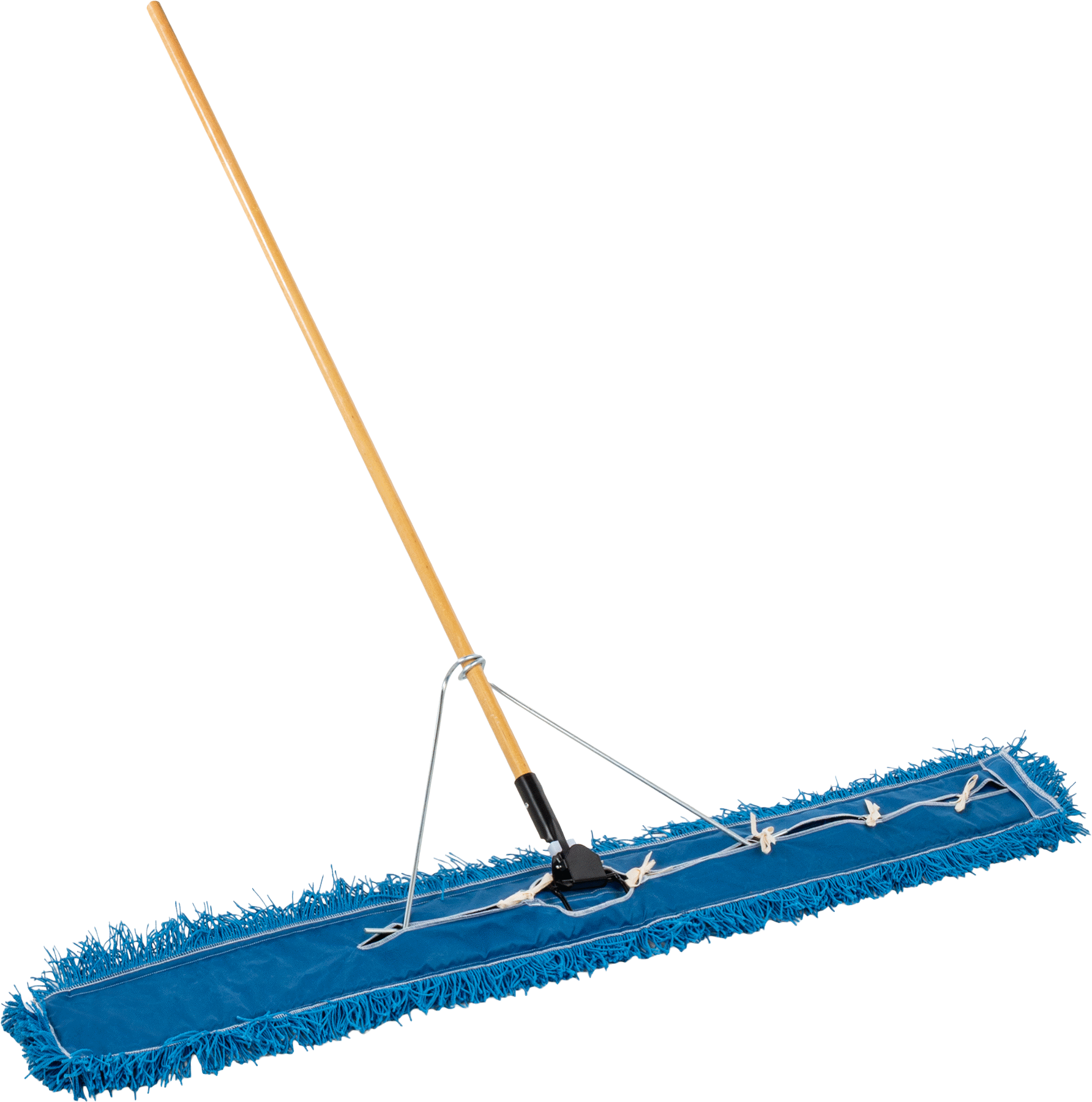 Naylon Toz Mopu, 48 inç Genişlik x 5 inç Derinlik Çerçeve, 53-1/2" Genişlikte Paspas Başlığı, 54" Uzun Tutamak