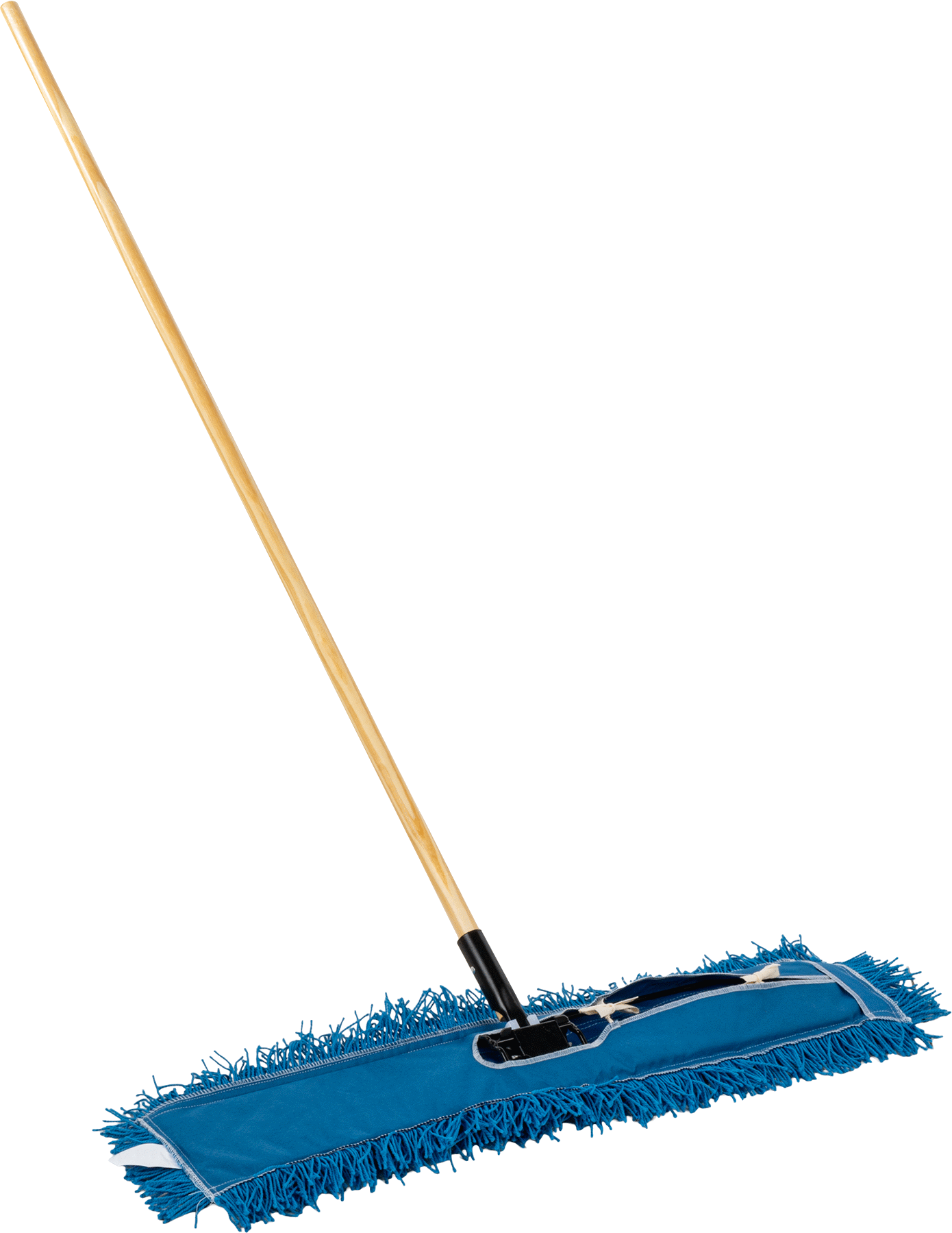 Naylon Toz Mopu, 30“ Genişlik x 5” Derinlik Çerçeve, 35-1/2" Genişlikte Paspas Başlığı, 54" Uzun Tutamak