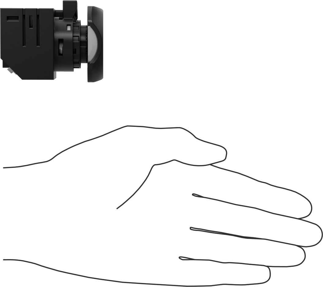 22 mm Panel Montajlı Anahtar Anahtarlı RFID Okuyucu, Ethernet/IP, MODBUS Tcp/IP