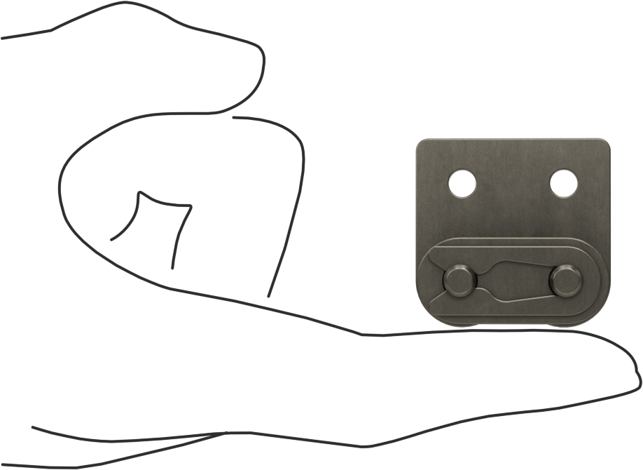 Bağlantı Makaralı Zincir Halkası, ANSI 60 Numaralı Zincir için Wsa-2 Tırnaklı Bağlantı Halkası