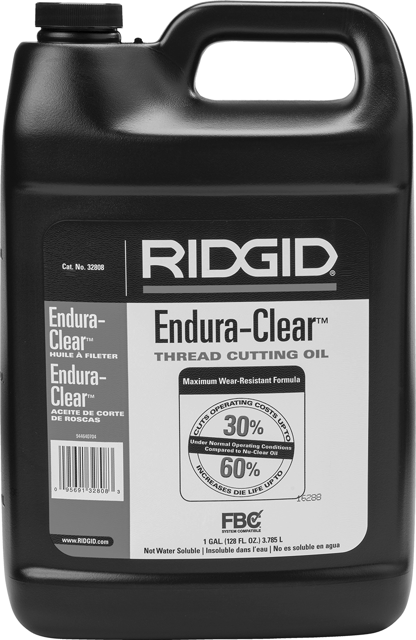 Diş Açma ve Diş Açma Yağı, Ridgid Endura-Clear, 1 Galon Sürahi