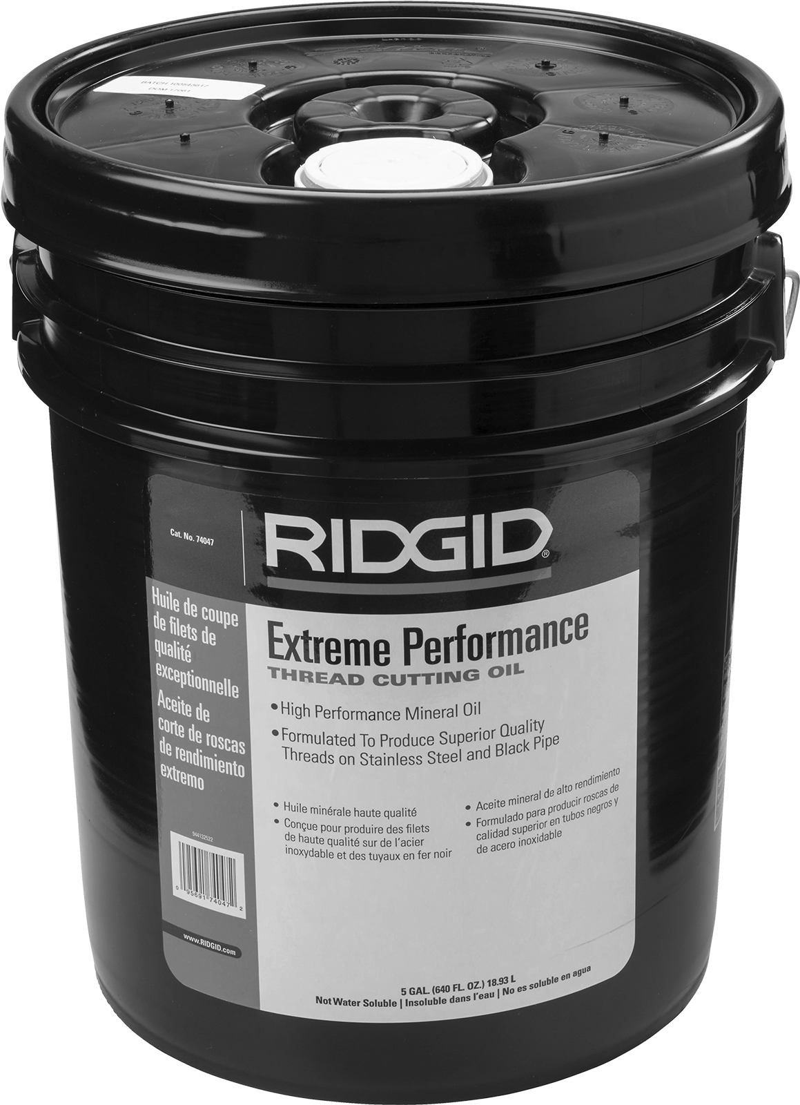 Diş Açma ve Diş Açma Yağı, Ridgid Extreme Performance, 5 Galon Kova