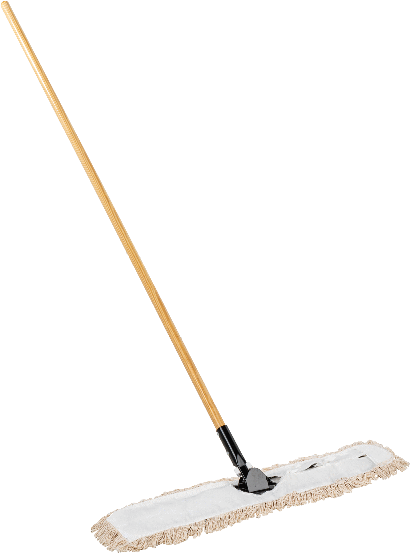 Pamuklu Toz Mopu, 3-1/4“ Derinlik x 24” Genişlik Çerçeve, 29" Genişlikte Paspas Başlığı, 54" Uzun Tutamak