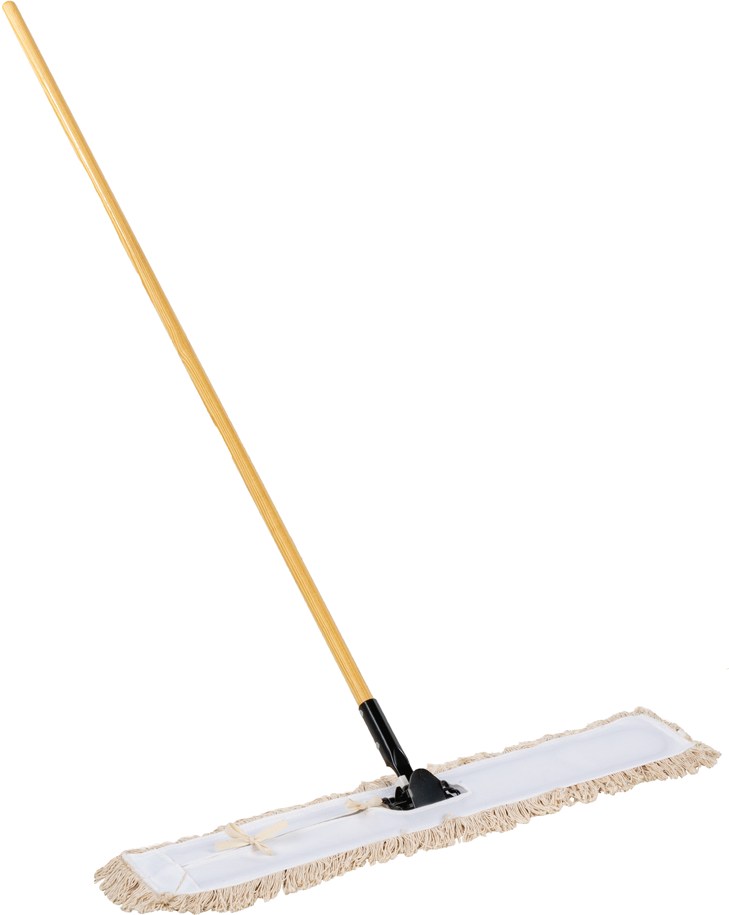 Pamuklu Toz Mopu, 3-1/4“ Derinlik x 30” Genişlik Çerçeve, 35 inç Genişlik Paspas Başlığı, 54" Uzun Tutamak