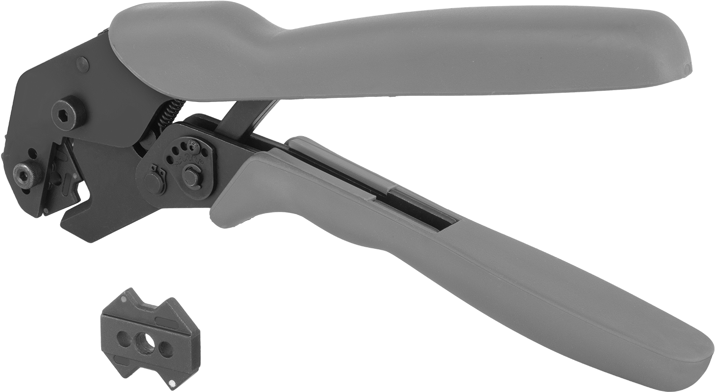 Sıkıştırma Pabucu ve Ekleme Cırcırlı Sıkma Aleti, 8-1/0 AWG Bakır Konektör için, 10-1/2" Uzunluk