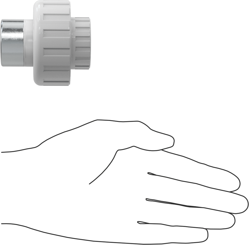 Su için Standart Cidarlı PVC Birleştirme Düz Adaptörü, PVC Dişli Ek Parça, 3/4 Soket Bağlantı Dişi, 3/4 NPT Dişi