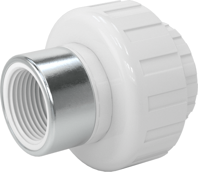 Su için Standart Cidarlı PVC Birleştirme Düz Adaptörü, PVC Dişli Ek Parça, 1 Soket Bağlantı Dişi x 1 NPT Dişi