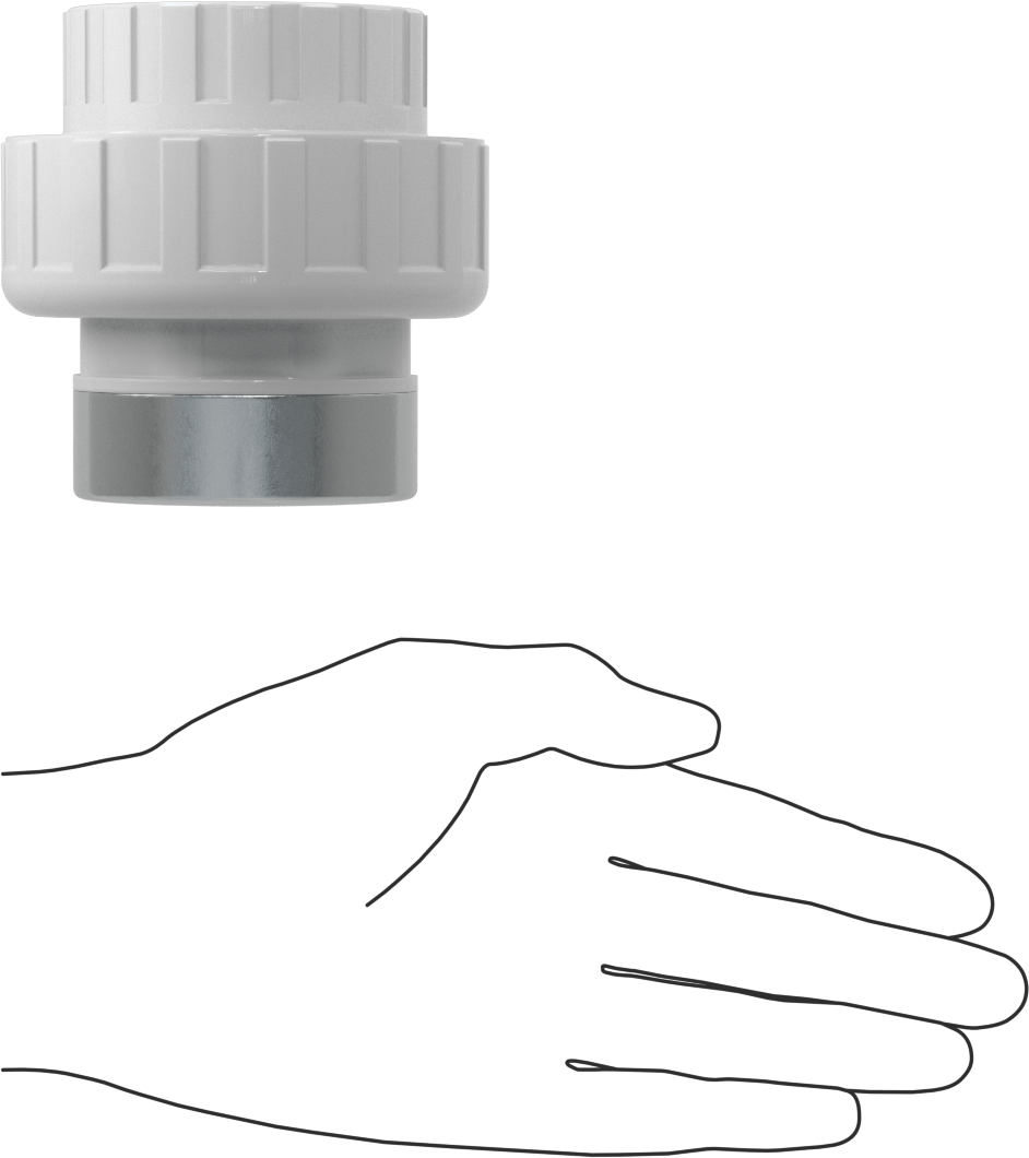 Su için Standart Cidarlı PVC Birleştirme Düz Adaptörü, PVC Dişli Ek Parça, 1-1/2 Soket Dişi, 1-1/2 NPT Dişi