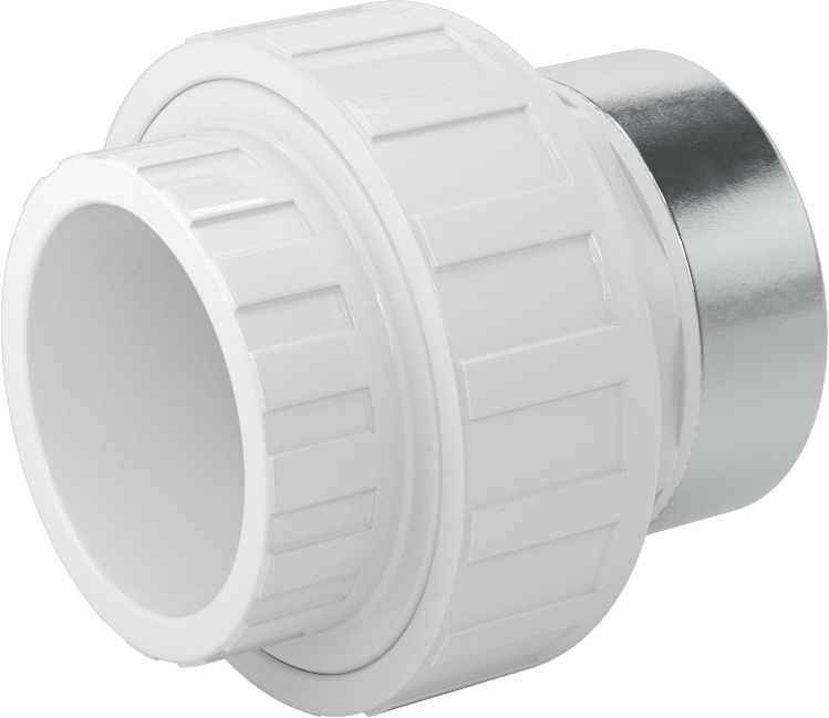 Su için Standart Cidarlı PVC Birleştirme Düz Adaptörü, PVC Dişli Ek Parça, 2 Dişi Soket Bağlantısı x 2 NPT Dişi