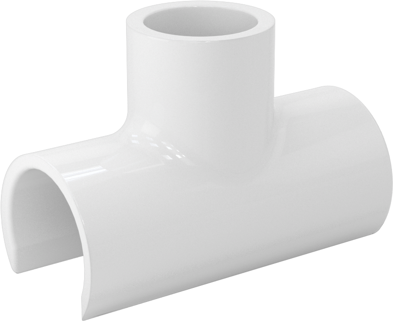 Standart Cidarlı Su için PVC T Çıkışı, 3/4 Soket Bağlantı Dişi, 1/2 Boru Boyutu için