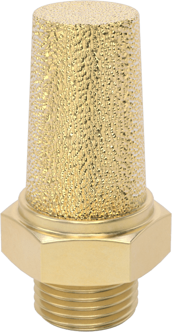 Susturucu, 1/8 BSPP Erkek, 100 PSI Akış Hızında 71 scfm