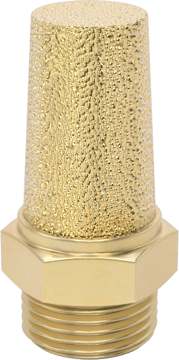 Susturucu, 3/8 BSPP Erkek, 164 scfm @ 100 PSI Akış Hızı
