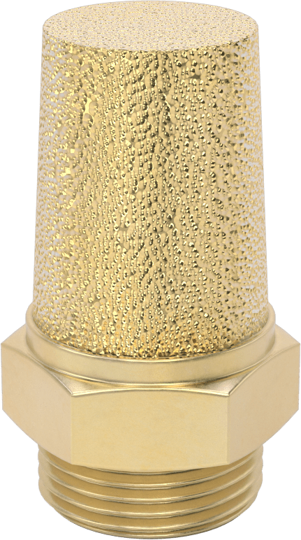 Susturucu, 3/4 BSPP Erkek, 350 scfm @ 100 PSI Akış Hızı