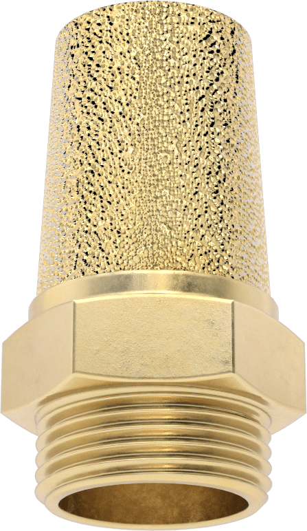 Susturucu, 3/4 BSPP Erkek, 350 scfm @ 100 PSI Akış Hızı