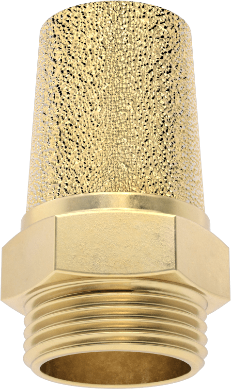 Susturucu, 1 BSPP Erkek, 100 PSI Akış Hızında 396 scfm