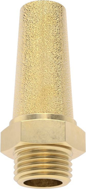 Susturucu, 1/4 BSPP Erkek, 100 PSI Akış Hızında 85 scfm