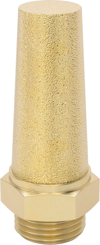 Susturucu, 1/2 BSPP Erkek, 197 scfm @ 100 PSI Akış Hızı