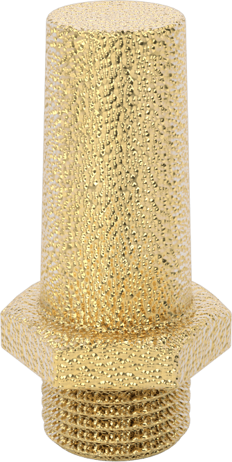 Susturucu, 1/8 BSPP Erkek, 100 PSI Akış Hızında 52 scfm