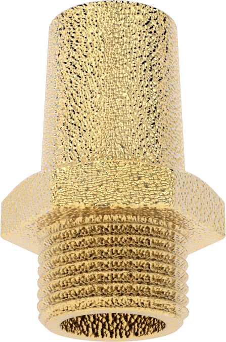 Susturucu, 3/8 BSPP Erkek, 100 PSI Akış Hızında 121 scfm