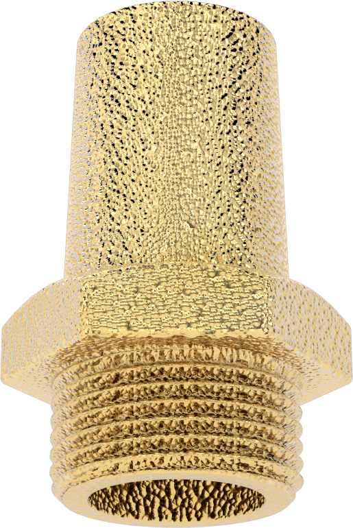 Susturucu, 1 BSPP Erkek, 293 scfm @ 100 PSI Akış Hızı