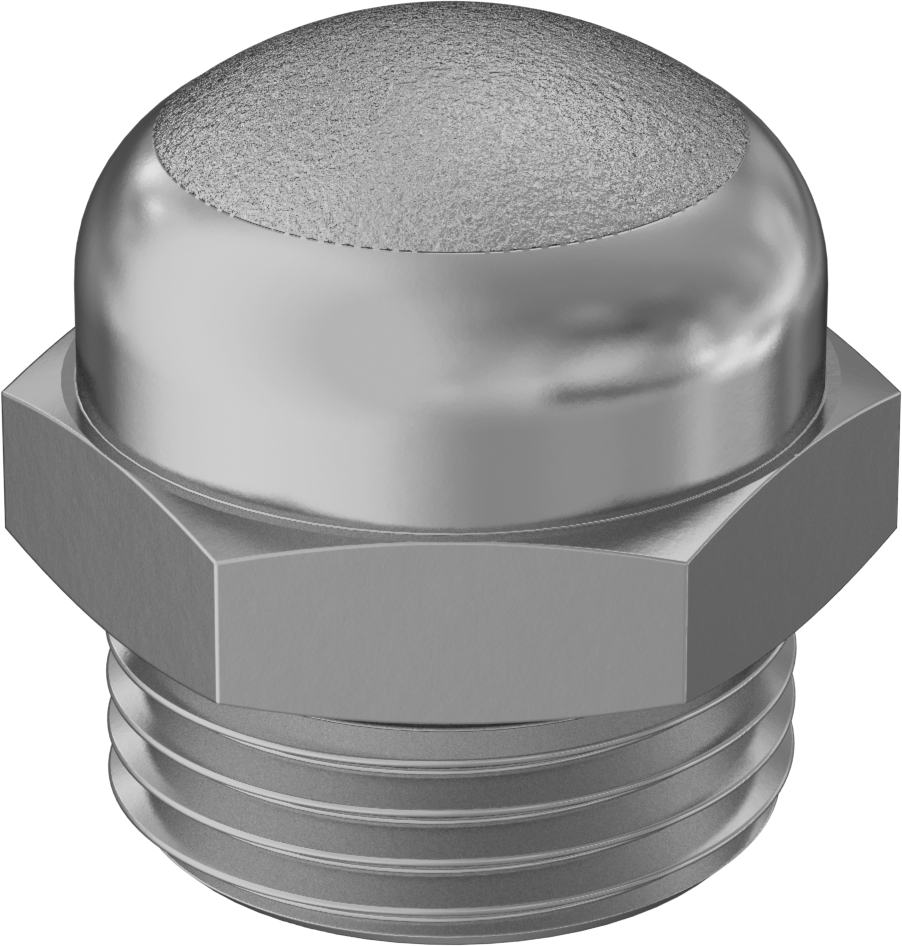 Susturucu, 3/8 BSPP Erkek, 56 scfm @ 100 PSI Akış Hızı, 3/4" Yükseklik