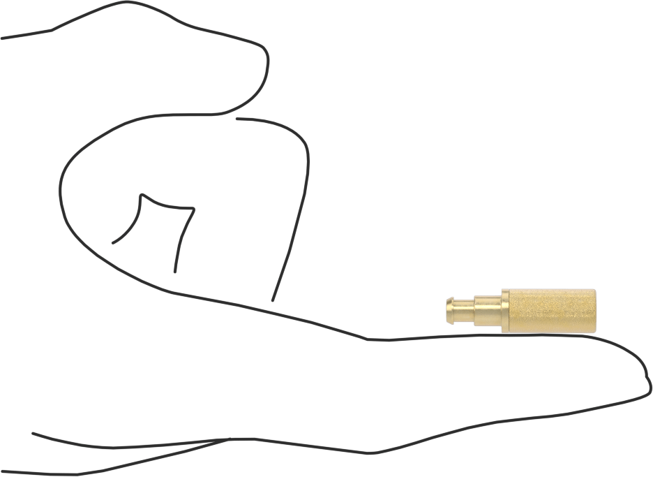 Susturucu, 4 mm iç çaplı boru için, 116 scfm @ 100 PSI, 1" Yükseklik